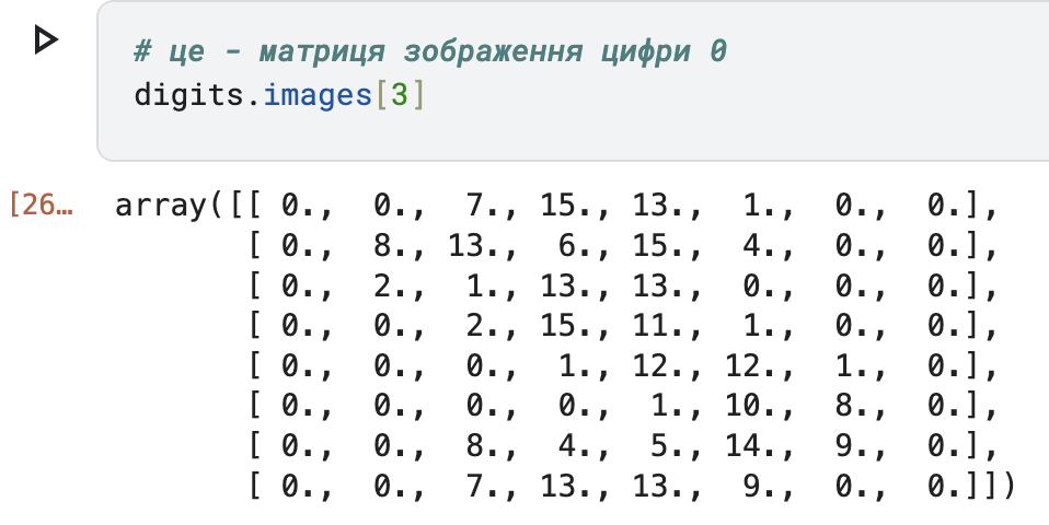 матриця цифри 3